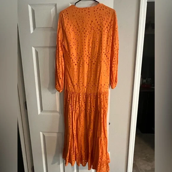Zara maxi Orange dress size M - Picture 4 of 4